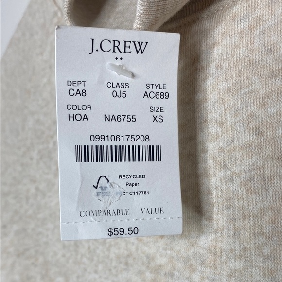 J. Crew Cream Cowl Neck Sweater - Picture 9 of 9